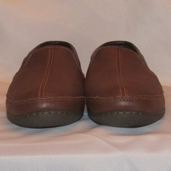 L.L. Bean Elkhide Slippers 272346 Brown Leather Men's Size 8M Excellent Cond. - Picture 3 of 12